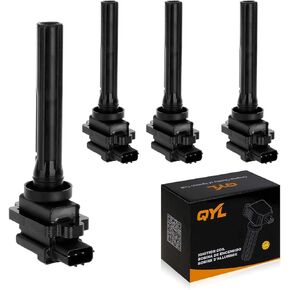 QYL Set of 4 Ignition Coil Pack Compatible with Chevrolet Suzuki Tracker Aerio Esteem Vitara 1999 2000 2001 2002 2003 2004 2005 2006 2007 1.6L 1.8L 2.0L 2.3L Replacement for UF237 88921380 C1159