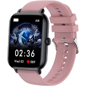 1.83" Touch Screen Activity Tracker with Step Calorie Counter Smart Watch for Men and Women Bluetooth Waterproof SmartWatch with Heart Rate Monitor for Android & iOS Phones