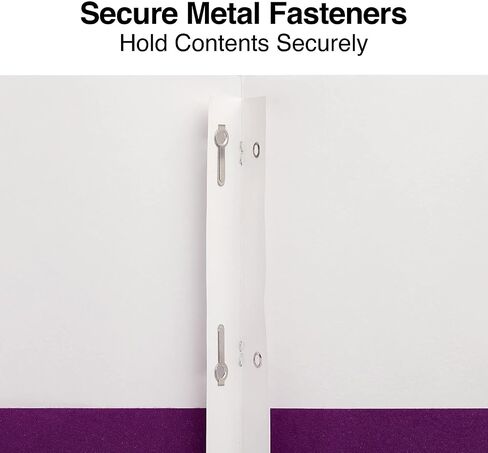 Staples 578551 School Grade 2 Pocket Folder with Fasteners Purple 25/BX in Saudi Arabia