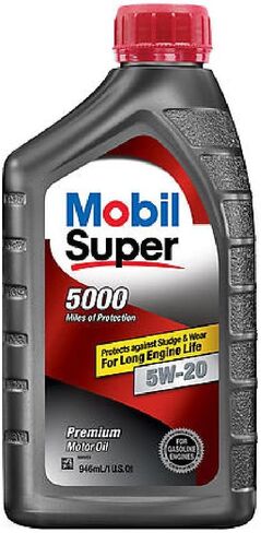 زيت محرك موبيل 120433-6PK سوبر ديوتي (5W20 6/1Qt) in Saudi Arabia