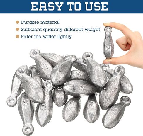 18 Pcs Bank Sinker Fishing Weights Sinkers Fishing Sinkers Bank Sinkers for Ocean Saltwater Freshwater Surf Bass Fishing Casting Gear Tackle in Kuwait