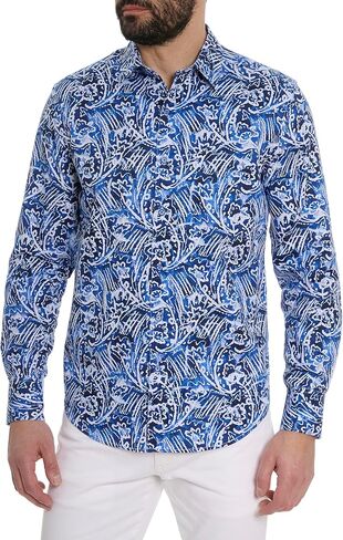 Robert Graham Men's Arches Long Sleeve Woven Shirt in Saudi Arabia