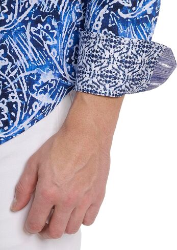 Robert Graham Men's Arches Long Sleeve Woven Shirt in Saudi Arabia
