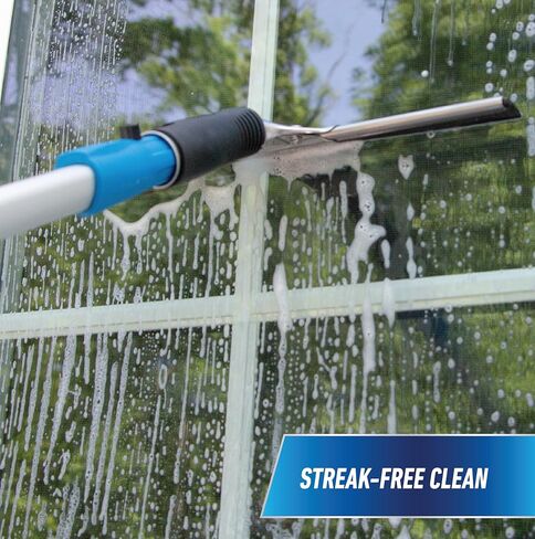 Unger Professional 12" Performance Window & Glass Cleaning Squeegee with Replacement Rubber - Cleaning Supplies, Heavy Duty Squeege for Window Cleaning, Streak-Free Results in Saudi Arabia