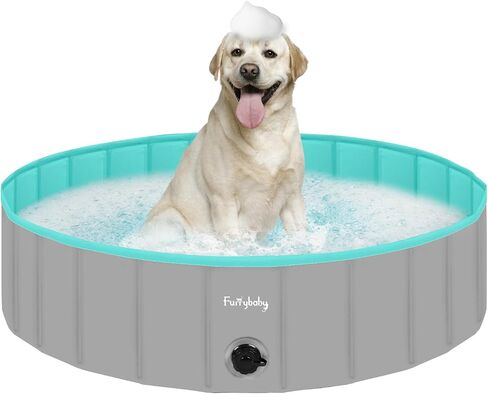 Furrybaby Foldable Dog Pool Non-Slip Hard Bath Tub Indoor Outdoor Pets Kids in Saudi Arabia