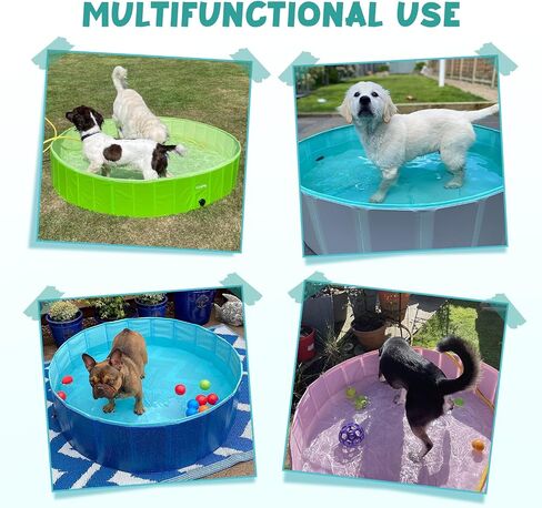 Furrybaby Foldable Dog Pool Non-Slip Hard Bath Tub Indoor Outdoor Pets Kids in Saudi Arabia