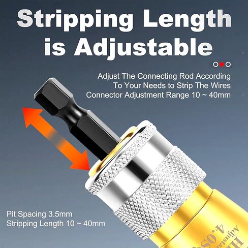 أداة كهربائية أوتوماتيكية سريعة لتقشير الأسلاك لمثقاب كهربائي يدوي، وتجريد الكابلات ومجموعة لقم لف الجوز in Kuwait