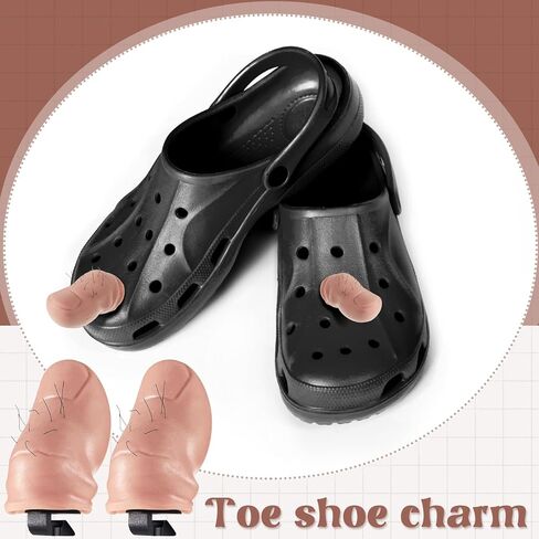 2 جهاز كمبيوتر شخصى 3D اصبع القدم سحر الأحذية القبيحة كبيرة اصبع القدم سحر مع شعر مضحك DIY الأحذية الديكور سحر لصبي وفتاة قباقيب الشرائح الصنادل الأحذية الملحقات in Kuwait