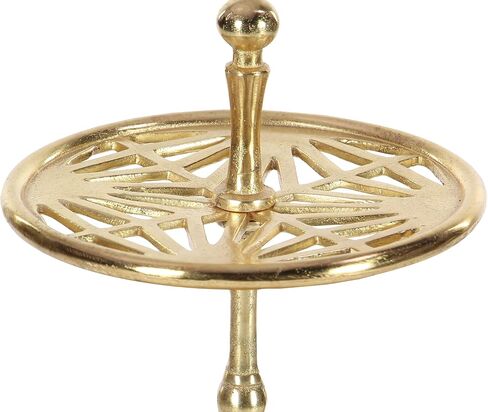 Deco 79 Aluminum 3 Tiered Tiered Server, 13" x 13" x 21", Gold in Saudi Arabia