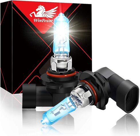مصباح هالوجين عالي السطوع 65 وات من WinPower 9005 5500K مصباح أمامي أبيض دافئ، عبوة من 2 in Kuwait