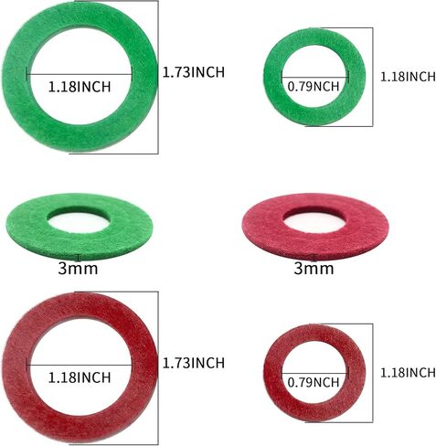 32 قطعة من غسالات طرف البطارية المضادة للتآكل من بيرلايد، واقي طرف البطارية، حشية من الألياف لحماية طرف البطارية 12 فولت (16 أحمر، 16 أخضر) in Kuwait