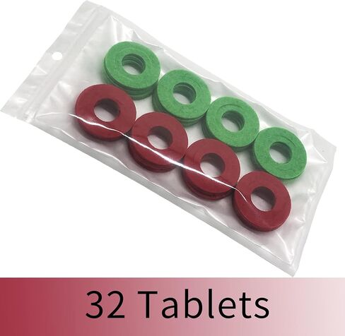 32 قطعة من غسالات طرف البطارية المضادة للتآكل من بيرلايد، واقي طرف البطارية، حشية من الألياف لحماية طرف البطارية 12 فولت (16 أحمر، 16 أخضر) in Kuwait