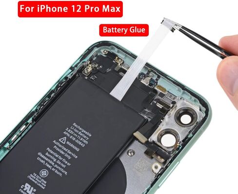 Battery Glue Tape for iPhone 12 Mini - MEEFIX 3 Pack Adhesive Stripe Sticker Replacement Part in Saudi Arabia