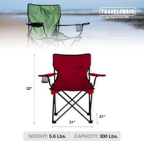 Travel Chair Teddy Chair, Portable Chair for Outdoor Adventures, Foldable Chair with Quick-Drying Nylon Mesh, 300-Pound Capacity, Blue in Saudi Arabia