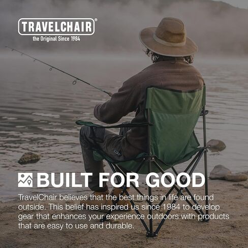 Travel Chair Teddy Chair, Portable Chair for Outdoor Adventures, Foldable Chair with Quick-Drying Nylon Mesh, 300-Pound Capacity, Blue in Saudi Arabia