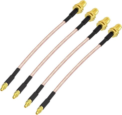 Superbat SMA to MMCX Coax Cable MMCX Male to SMA Female Adapter Extension Cable 10CM for Wi-Fi Routers FPV Drones Multicopter Antennas GPS Analyzer etc.4-Pack in Saudi Arabia