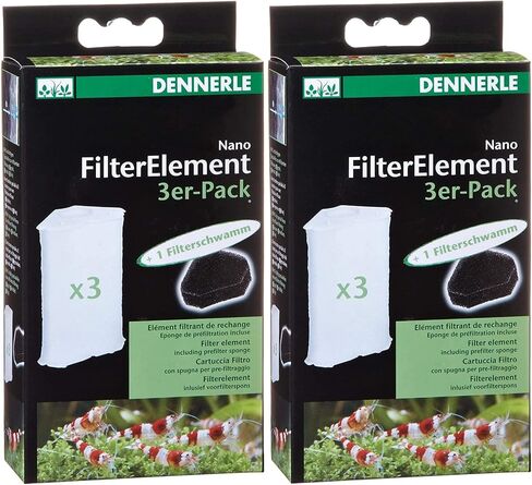 Dennerle 2 حزمة من عناصر مرشح النانو لمرشحات حوض السمك، 3 عدد لكل منهما in Saudi Arabia