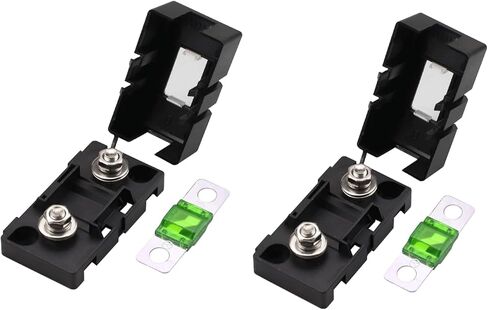 2 قطعة ANS-H في اتجاه واحد ميدي فيوز حامل الصندوق 50A ، شوكة صغيرة فيوز جبل بولت فيوز كتلة 50A in Kuwait