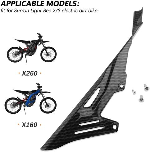 PACEWALKER غطاء حماية لسلسلة Surron - دراجة نارية من ألياف الكربون نمط غطاء حماية لسلسلة Surron Sur Ron Light Bee S/X Segway Electric Dirt Bike X260 X160 دراجة ترابية كهربائية in Kuwait