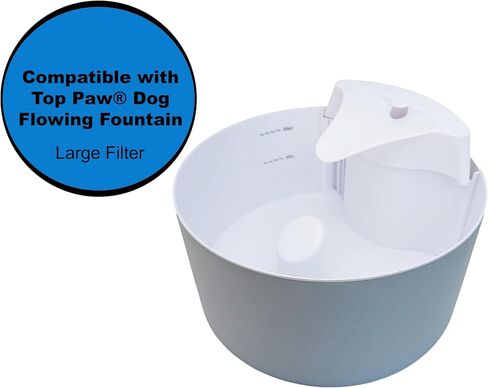 Flowing Fountain Filter Cartridges (individually wrapped) compatible with Top Paw Brand Fountains - Large 300 oz. | Pack of 8 Carbon Activated Filters by Trinity Marketplace. in Saudi Arabia