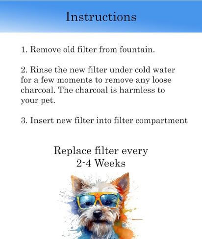 Flowing Fountain Filter Cartridges (individually wrapped) compatible with Top Paw Brand Fountains - Large 300 oz. | Pack of 8 Carbon Activated Filters by Trinity Marketplace. in Saudi Arabia