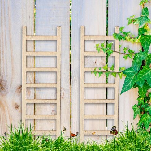 20 Pcs Miniature Ladder Model Mini Garden Ladder 3.54''x 1.18'' Mini Ladder Tiny Ladder Model Wooden Mini Doll House Ladder Accessories for Landscape Dollhouse Decor in Saudi Arabia