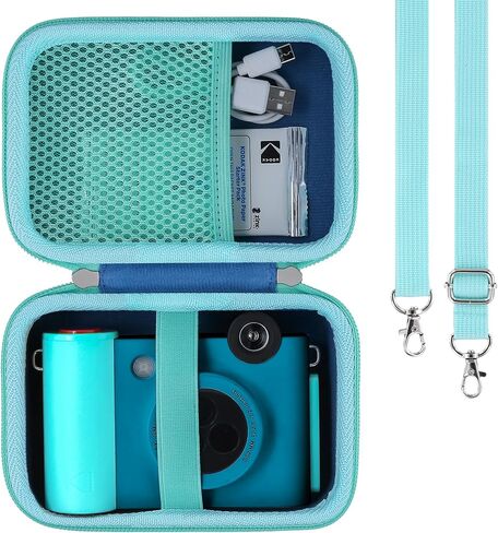 khanka Hard Travel Case for Kodak smile+/ Kodak Smile Plus Wireless Digital Instant Print Camera with Effect-Changing Lens, 2x3" Sticky-Backed Photo Prints,Case Only (Blue) in Kuwait