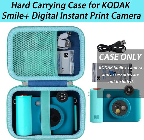 khanka Hard Travel Case for Kodak smile+/ Kodak Smile Plus Wireless Digital Instant Print Camera with Effect-Changing Lens, 2x3" Sticky-Backed Photo Prints,Case Only (Blue) in Kuwait