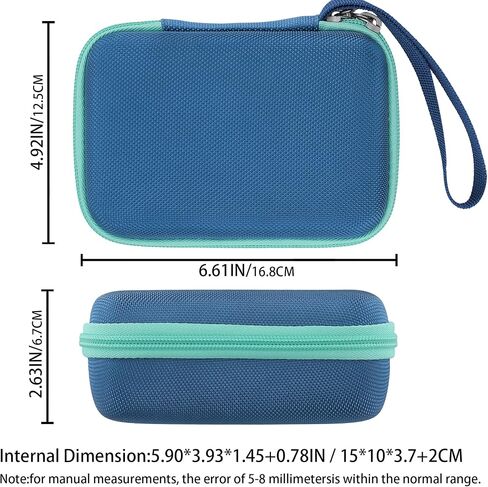 khanka Hard Travel Case for Kodak smile+/ Kodak Smile Plus Wireless Digital Instant Print Camera with Effect-Changing Lens, 2x3" Sticky-Backed Photo Prints,Case Only (Blue) in Kuwait