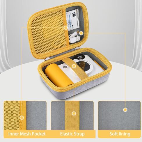 khanka Hard Travel Case for Kodak smile+/ Kodak Smile Plus Wireless Digital Instant Print Camera with Effect-Changing Lens, 2x3" Sticky-Backed Photo Prints,Case Only (Blue) in Kuwait