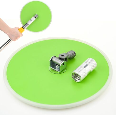 ماكينة صنفرة عمود الحوائط الجافة مقاس 9 بوصة، ماكينة سنفرة حائط دائرية نصف قطرية لطلاء إعداد خطاف وحلقة بديلة من سبائك الألومنيوم لتنظيف الجدران وتلميعها in Kuwait