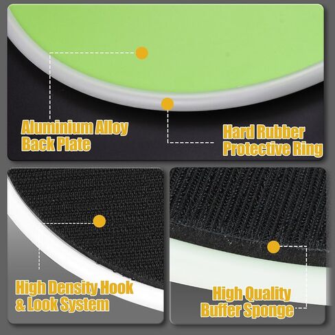 ماكينة صنفرة عمود الحوائط الجافة مقاس 9 بوصة، ماكينة سنفرة حائط دائرية نصف قطرية لطلاء إعداد خطاف وحلقة بديلة من سبائك الألومنيوم لتنظيف الجدران وتلميعها in Kuwait