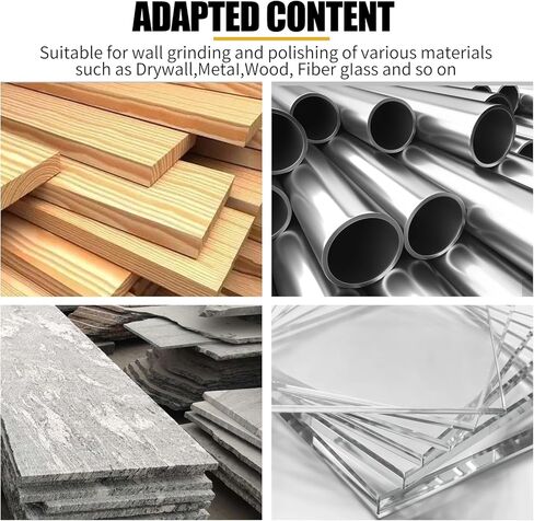 ماكينة صنفرة عمود الحوائط الجافة مقاس 9 بوصة، ماكينة سنفرة حائط دائرية نصف قطرية لطلاء إعداد خطاف وحلقة بديلة من سبائك الألومنيوم لتنظيف الجدران وتلميعها in Kuwait