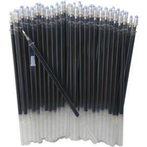 Gel Pen Ink Refills Black,50 Pack Gel Pen Refills,0.5 mm Fine Point,Refill Size130mm,Send 1 Extra Pen,Ink Non Bleeding Through,Smooth Writing.