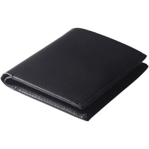 Genuine Leather Mens Slim Wallet - Genuine Leather Bifold RFID Wallet Holds 12 Cards and Lasts for Lifetime - Minimalist Easy Access Wallets for Men (Black)