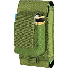 IronSeals Tactical Molle Phone Holster, Compact Waist Belt Pouch for Cigarette Case for iPhone 15 Pro Max/14 Pro Max/13 Pro Max/12 Pro Max/11 Pro Max/XS Max, Samsung S23/S22/S21/S20/S10/S10e