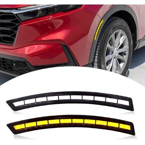 LED Side Marker Light Wheel Amber Turn Signal Lamps White Daytime Running Light DRL Compatible with Honda CR-V CRV 2023 2024 Front Reflectors Fender lights Accessories