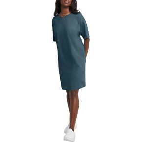 Hanes Womens Essentials Cotton T-Shirt Dress, Wear Around Jersey Oversized Shirt