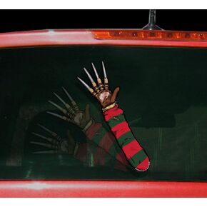 Nightmare Waving Freddy Arm WiperTags attach to rear vehicle wiper blades