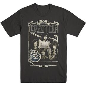 تيشيرت Led Zeppelin للرجال بصور فرقة 1969 باللون الأسود