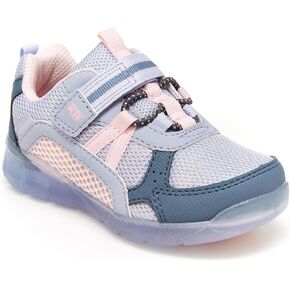 Stride Rite Girls Made2Play Levee Running Shoe, Blue Multi, 10.5 Little Kid