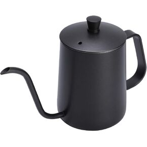 Coffee Kettle, Pour Over Kettle for Coffee Gooseneck Kettle Stainless Steel Coffee Kettle Pour Over Coffee Pot Coffee Maker for Coffee and Tea Easy to (600ml Schwarz)