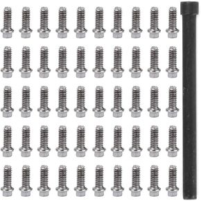 VGEBY RC Car Screw 50Pcs RC Car Wheel Rims Hub Screws Stainless Steel Screws for 1/10 RC Crawler Car