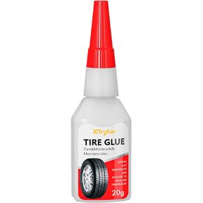 Black Tire Repair Glue Rubber Strong Adhesive, Self-Tapping Tire Repair Screws, Tire Plug Glue, Tire Repair Kit Suitable for Car, Motorcycle, ATV, Jeep, Truck, Tractor tire Puncture Repair