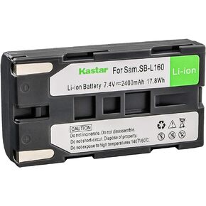 Kastar Battery for Samsung SB-L160 SB-L320 and Samsung SC-L770 SC-L860 SC-L907 SC-W97 VM-A110 VM-A2300 VM-A300 VM-A320 VM-A3400T VM-A350 VM-A400 VP-W90 VP-W97 SC-D80 SC-D86 VM-B360 VM-B5700 Camcorder