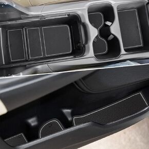 Auovo 20pcs Anti Dust Mats for 2022 2020 2021 Honda CR-V/CRV Accessories Premium Custom Non-Slip Car Cup Holder Inserts, Center Console Liner, Door Pocket Liners Interior(Black Trim)