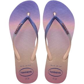 صندل نسائي من Havaianas بتصميم متدرج نحيف Sunset Flip Flop، وردي باليه، 6 in Saudi Arabia