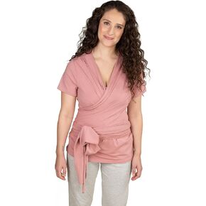Bravado Designs Women's Skin to Skin Wrap Nursing Top, Short Sleeve Top for Baby Wearing