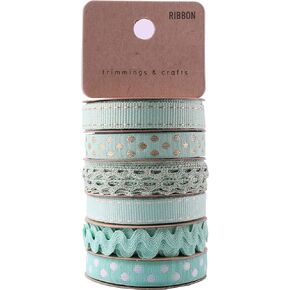 Assorted Ribbon for Crafts Hair Ribbons for Girls Fabric Ribbon Thin Ribbon Grosgrain Ribbon Craft Ribbon Ribbon for Bows Ribbon for Hair Ribbon for Hair Bows Cloth Ribbon Decorative Trim - Pale Mint