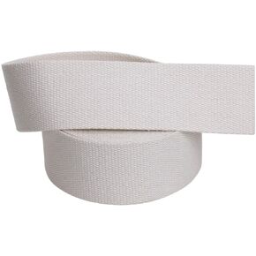 COTOWIN 1" Wide Thick Heavy Cotton Webbing，6 Yards (Natural, 1")